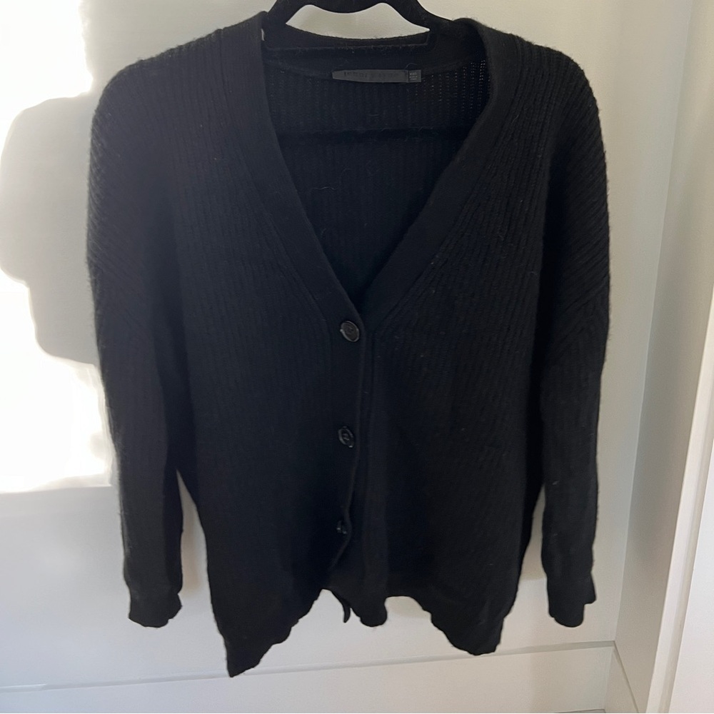 Jenni Kayne Cashmere Cocoon Cardigan Black XXS